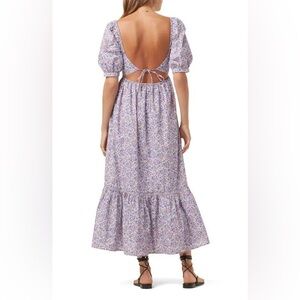 favorite daughter mirca dress in purple multi flora- size 2